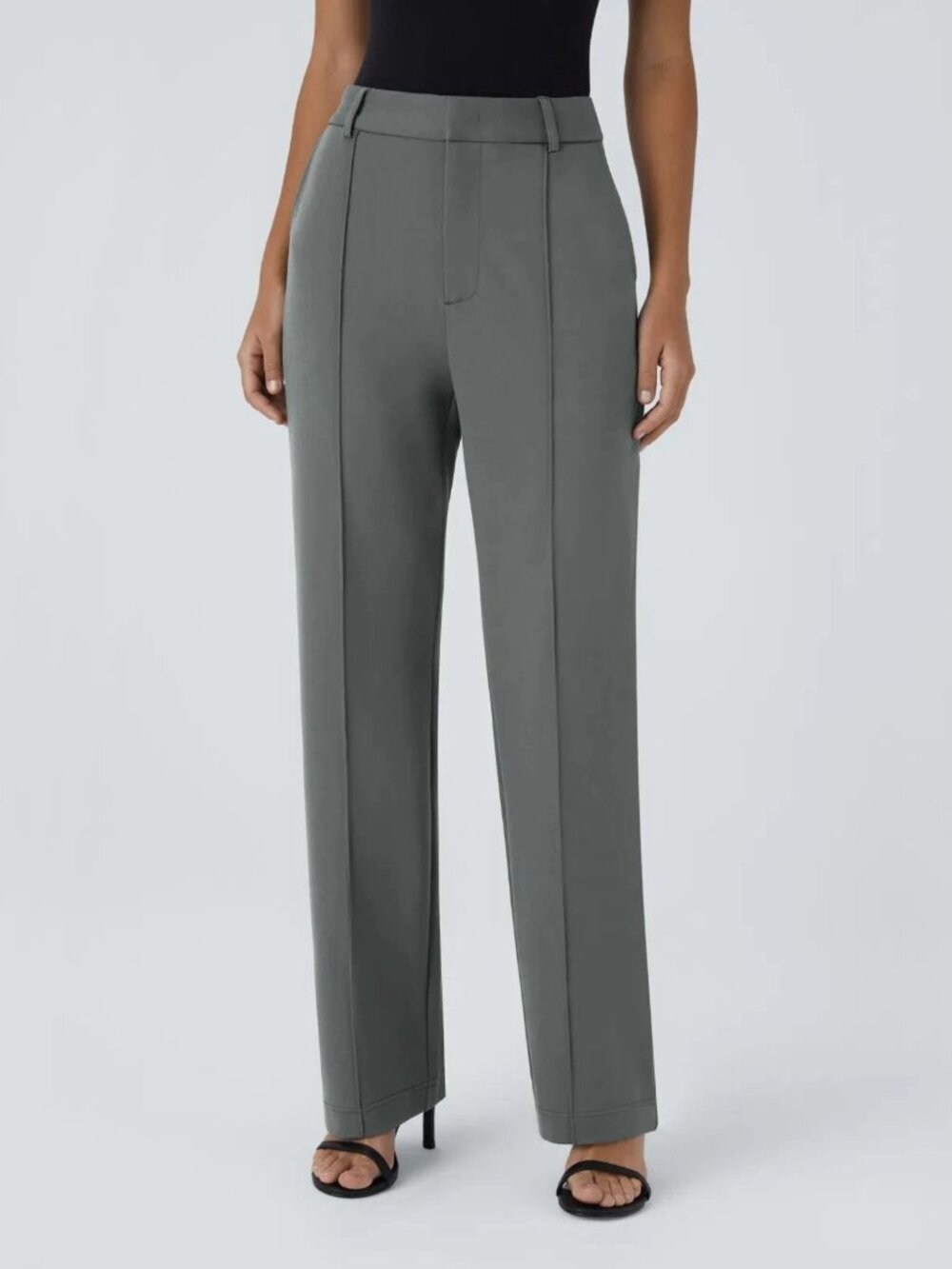 Halara XL Sedona Sage Flex High Waisted Zipper Pocket Straight Leg Pants 50% off